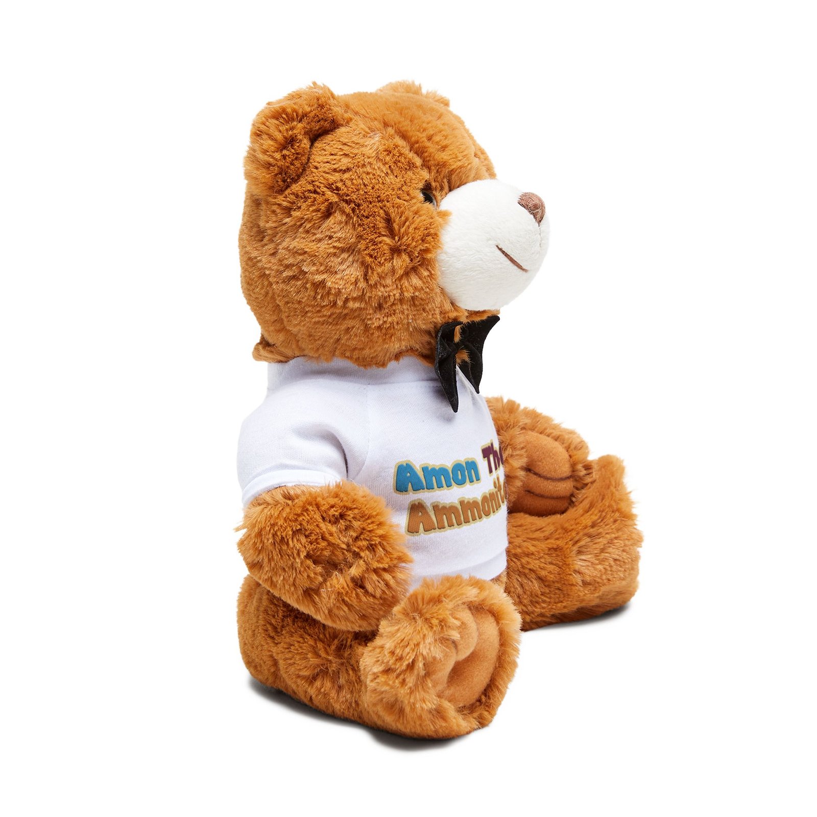 Plush Teddy Bear with Custom T-Shirt – "Amon The Ammonite" Cute Gift - Image 3