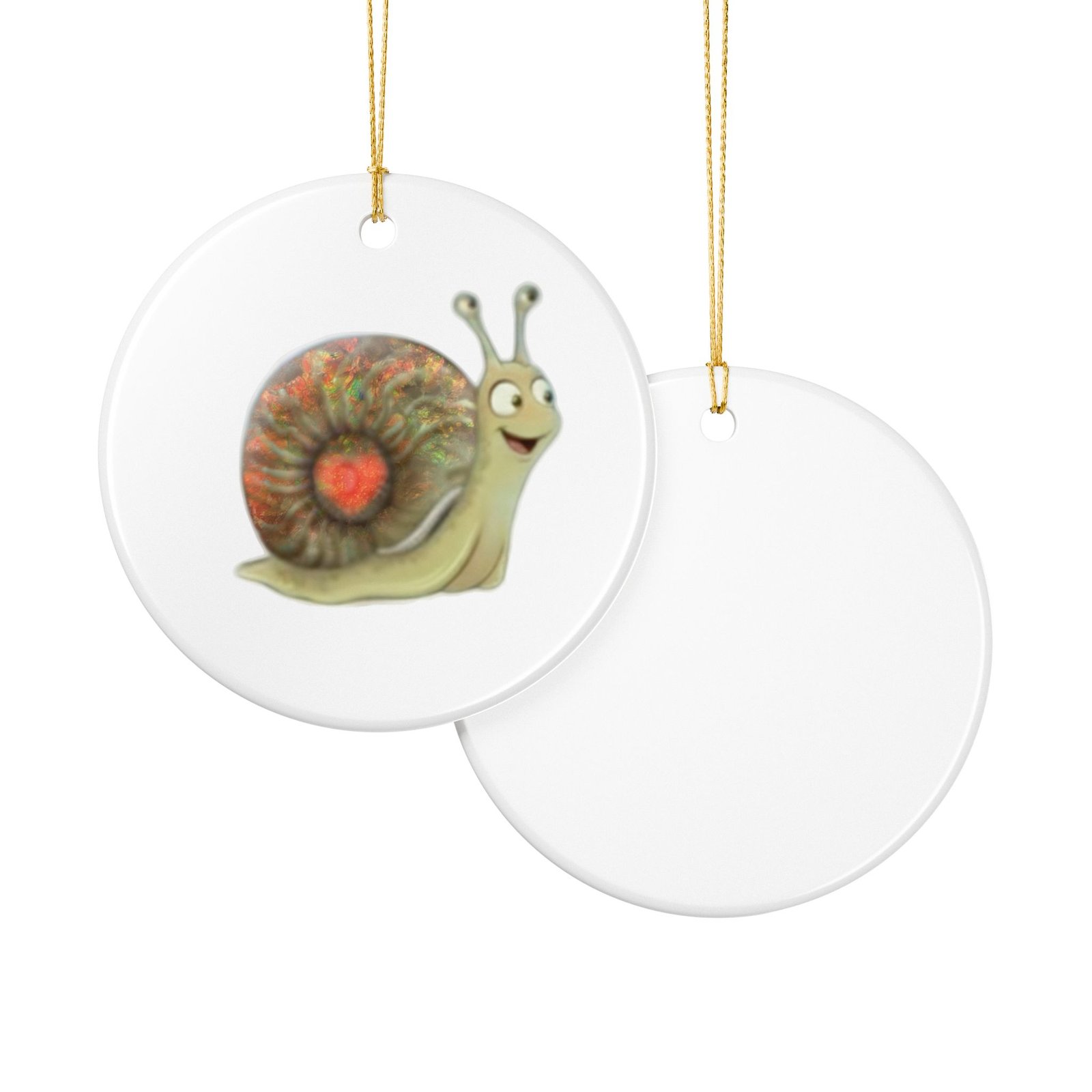 Smiling Amon the Ammonite Sea Creature Ornament - Image 4