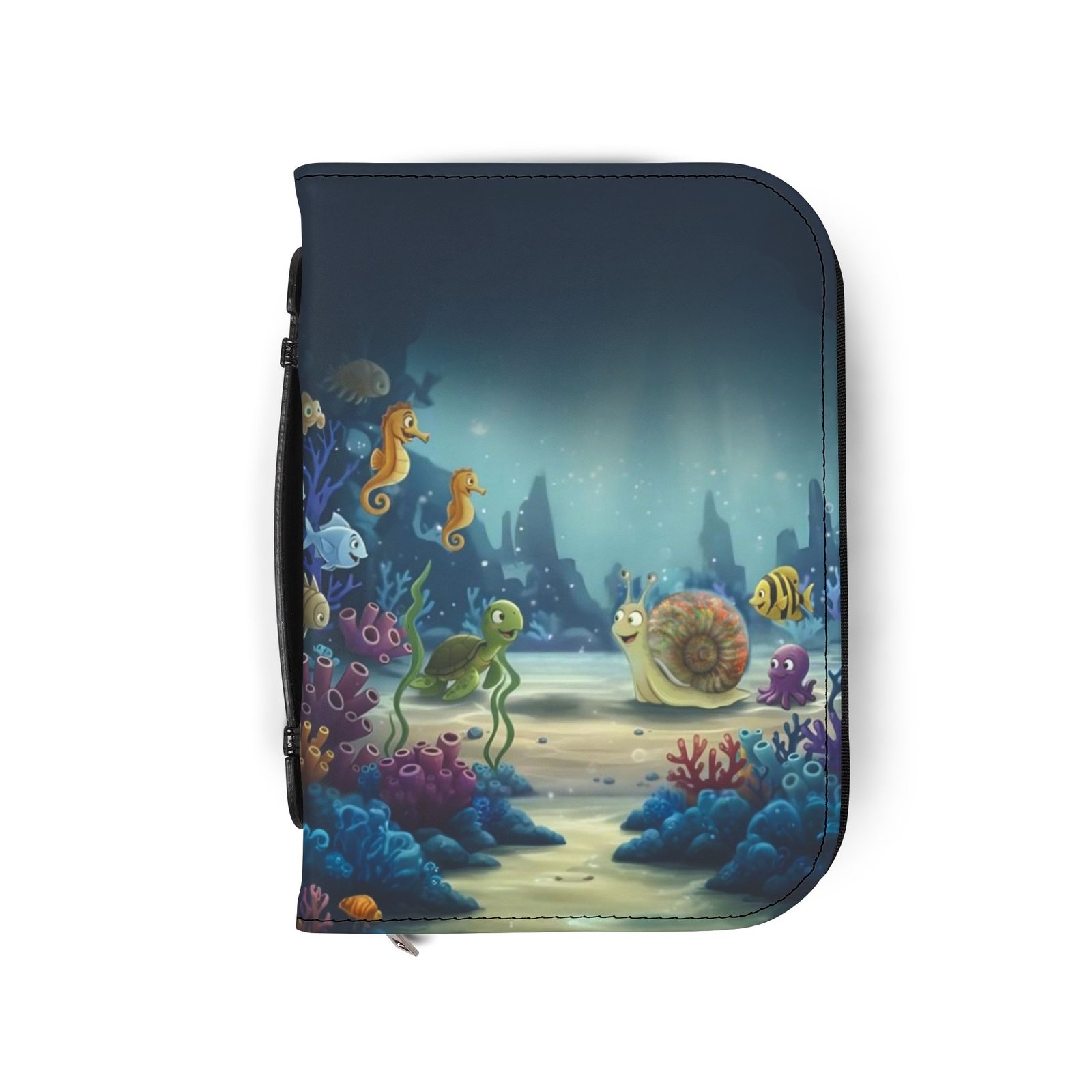 Underwater Friends Bible Cover – Zippered Kids Bible Case - Image 5